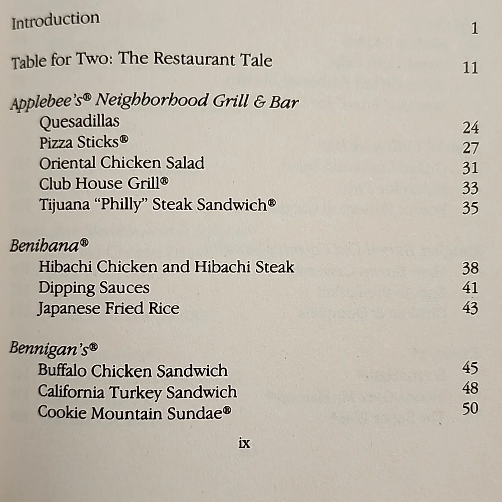 Top Secret Restaurant‎ Recipes Book